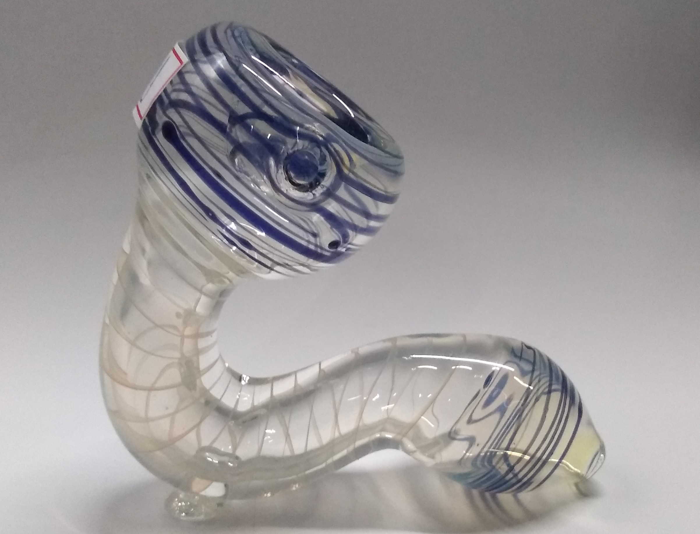 Pipe de Vidro SDF 1001 Azul Translucido