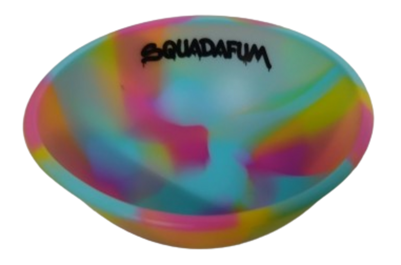 Cuia de Silicone sdf Azul com Rosa