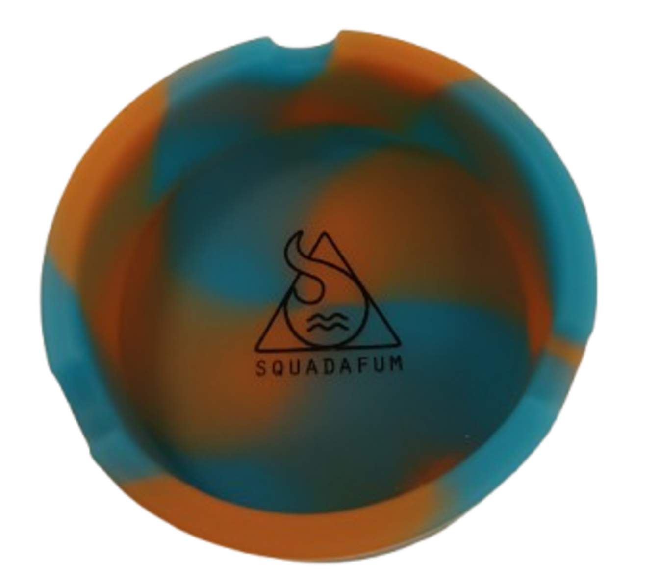 Cinzeiro para Cigarro Redondo Sdf Azul-Laranja