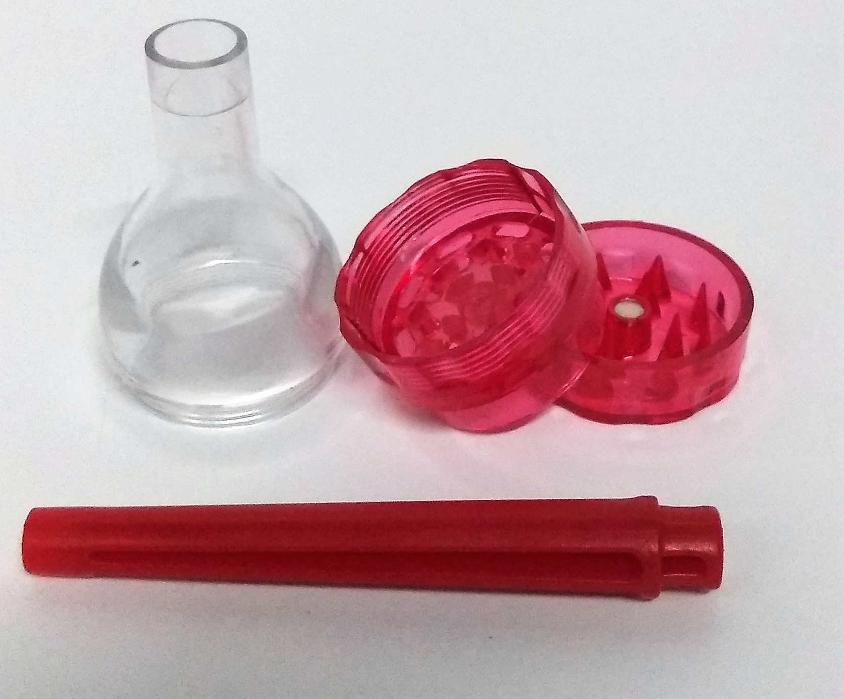 Triturador Acrílico Cone Vermelho