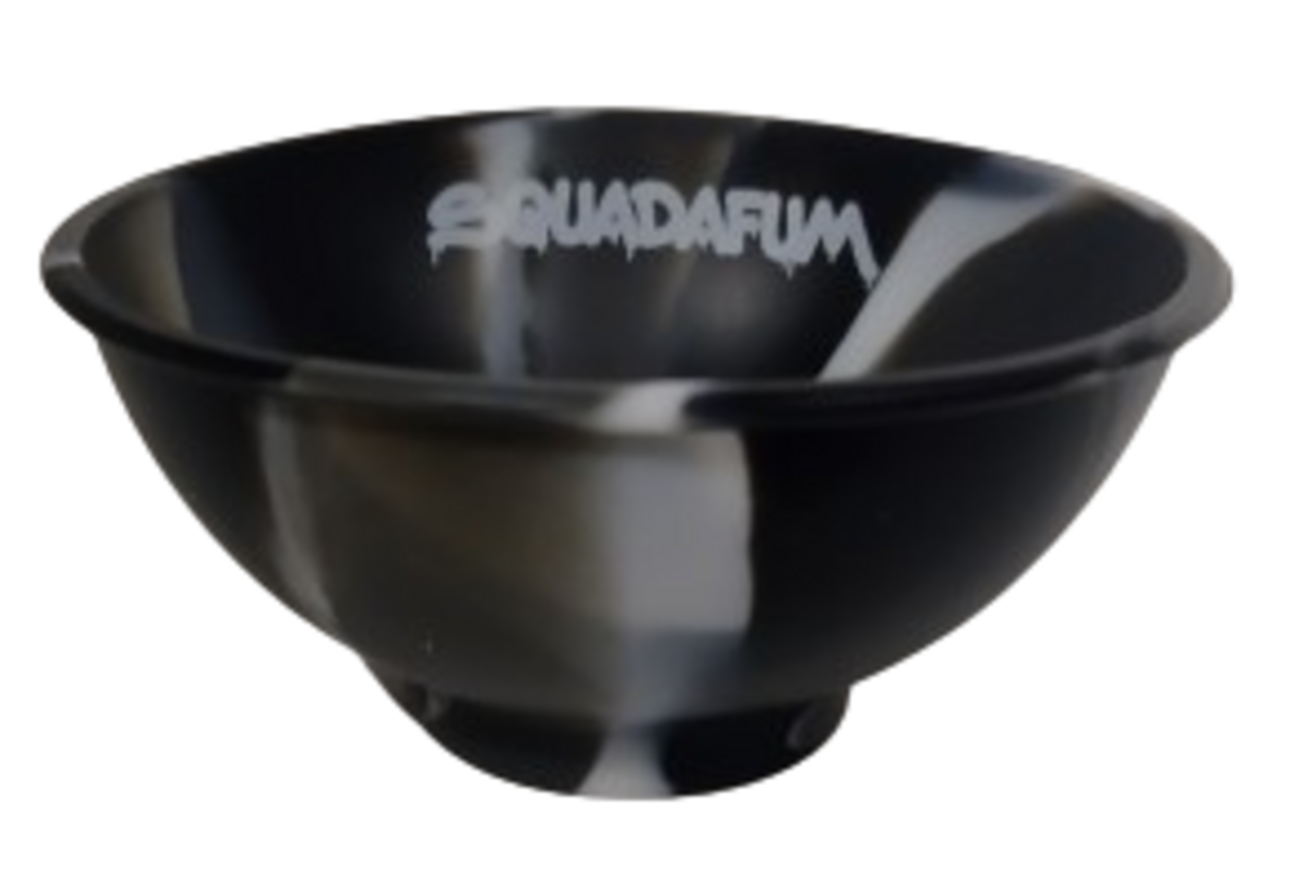 Cuia de Silicone sdf Preto com Branco