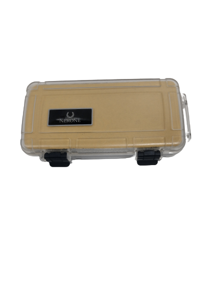 Caixa Umidora Nerone para Viagem para 5 charutos. Transparente