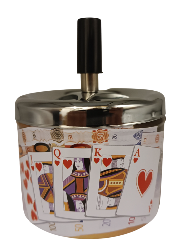 Cinzeiro para Cigarro com Tampa AP7347-9DJ cartas