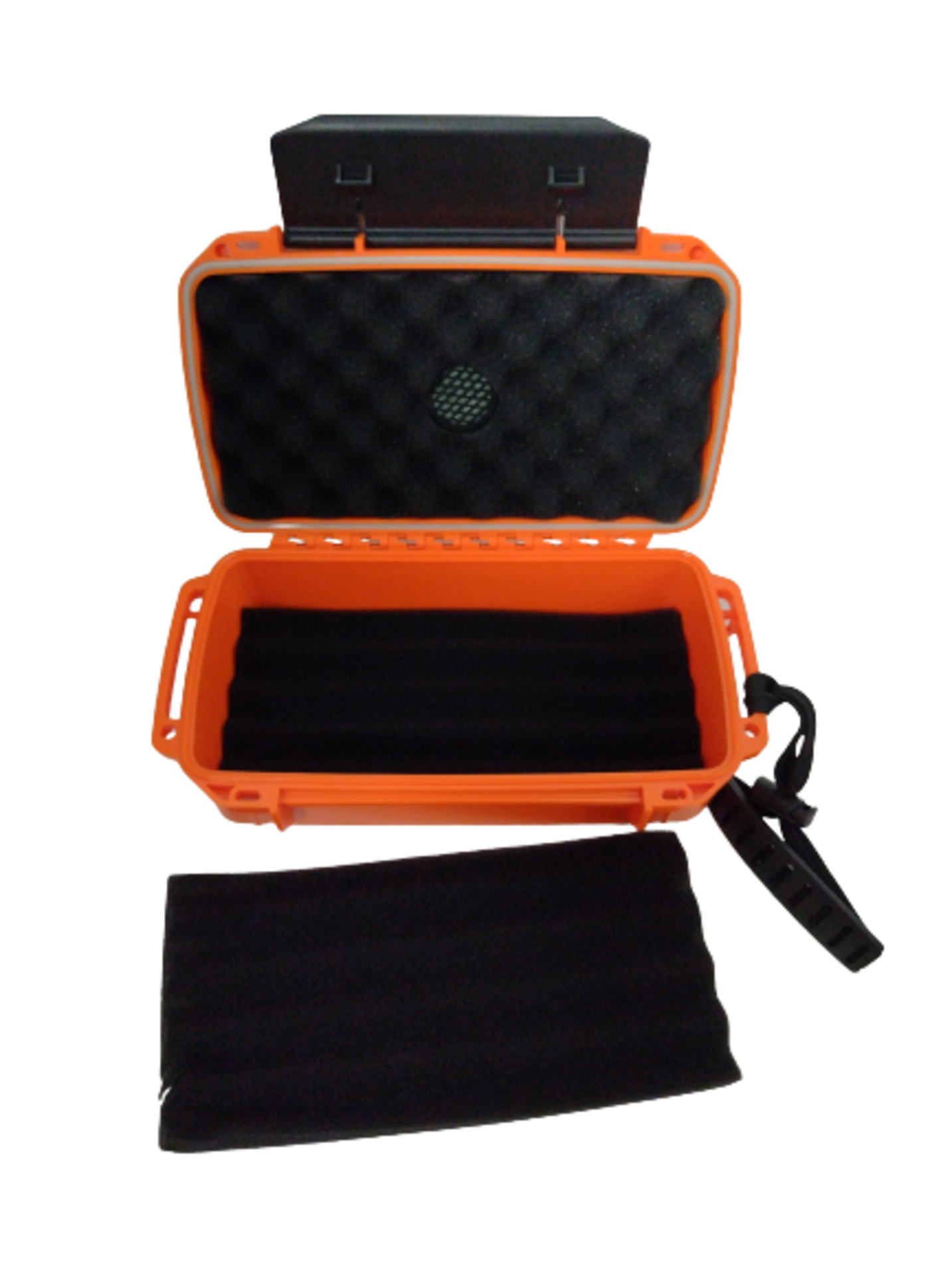 Caixa Umidora Hit para Viagem para 10 Charutos. Laranja