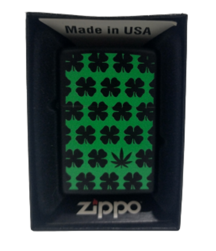 ZIPPO 218 clovers e leaf design