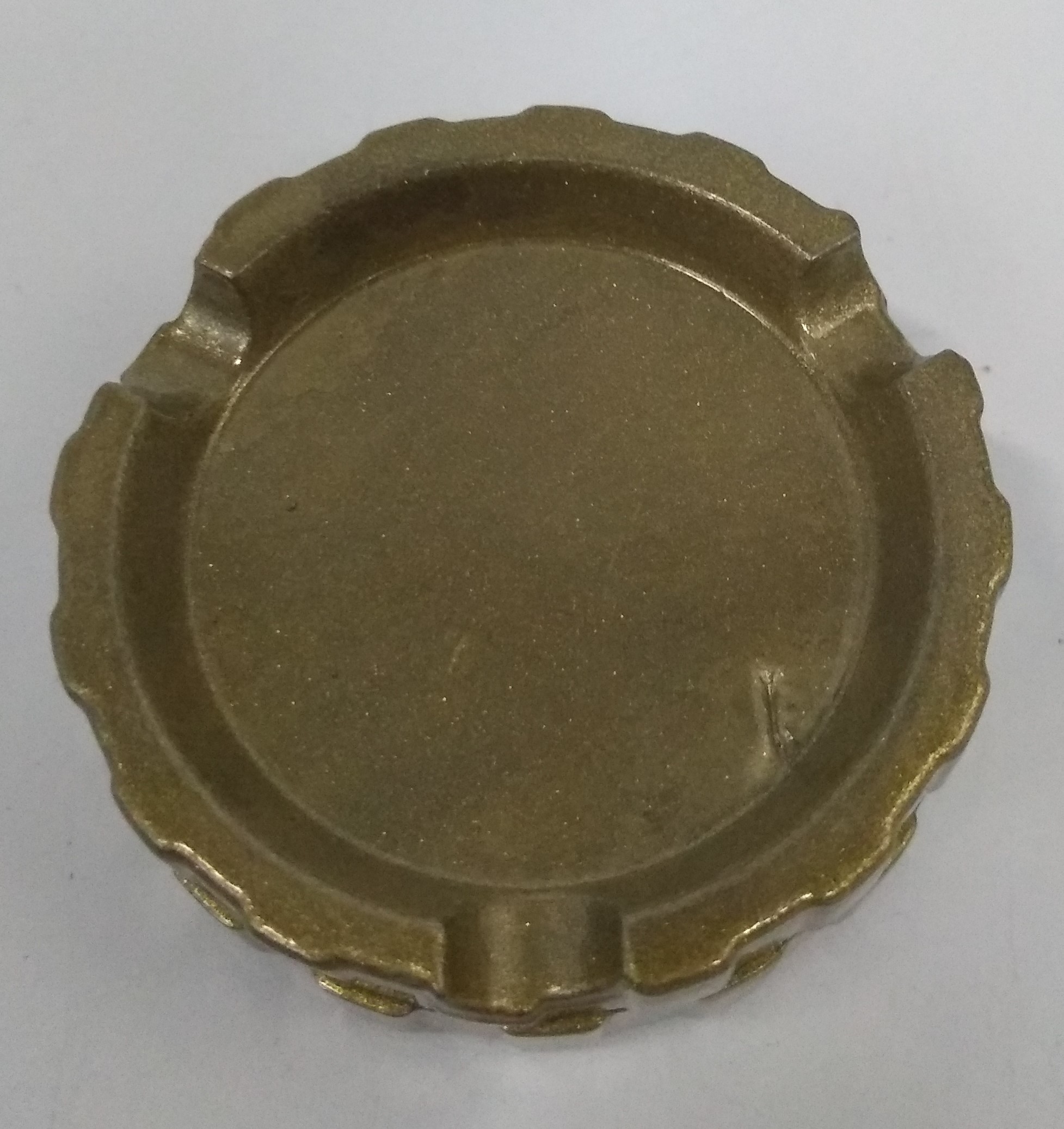 Triturador Metal Cinzeiro Dourado