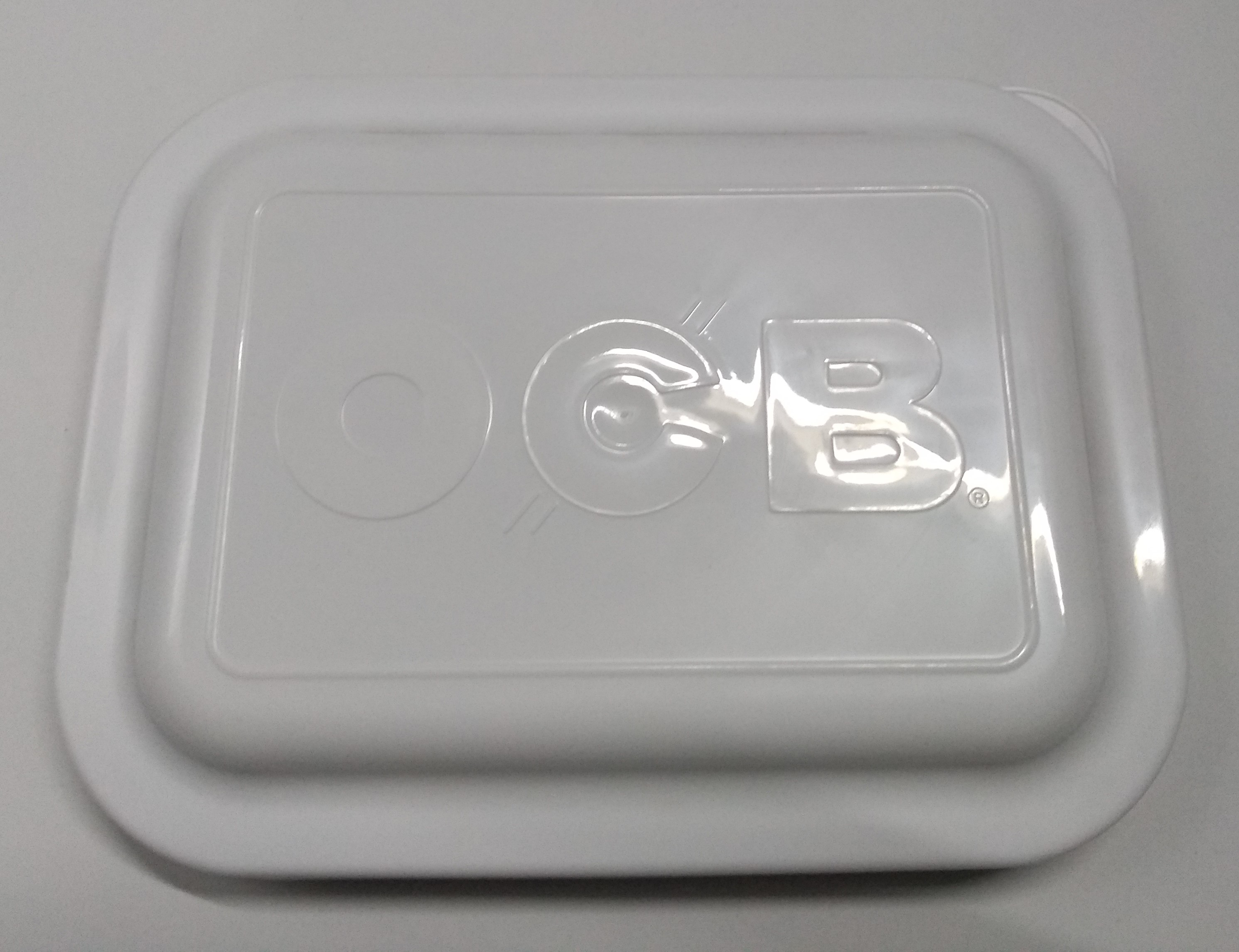 Bandeja Metal OCB com Tampa Branca