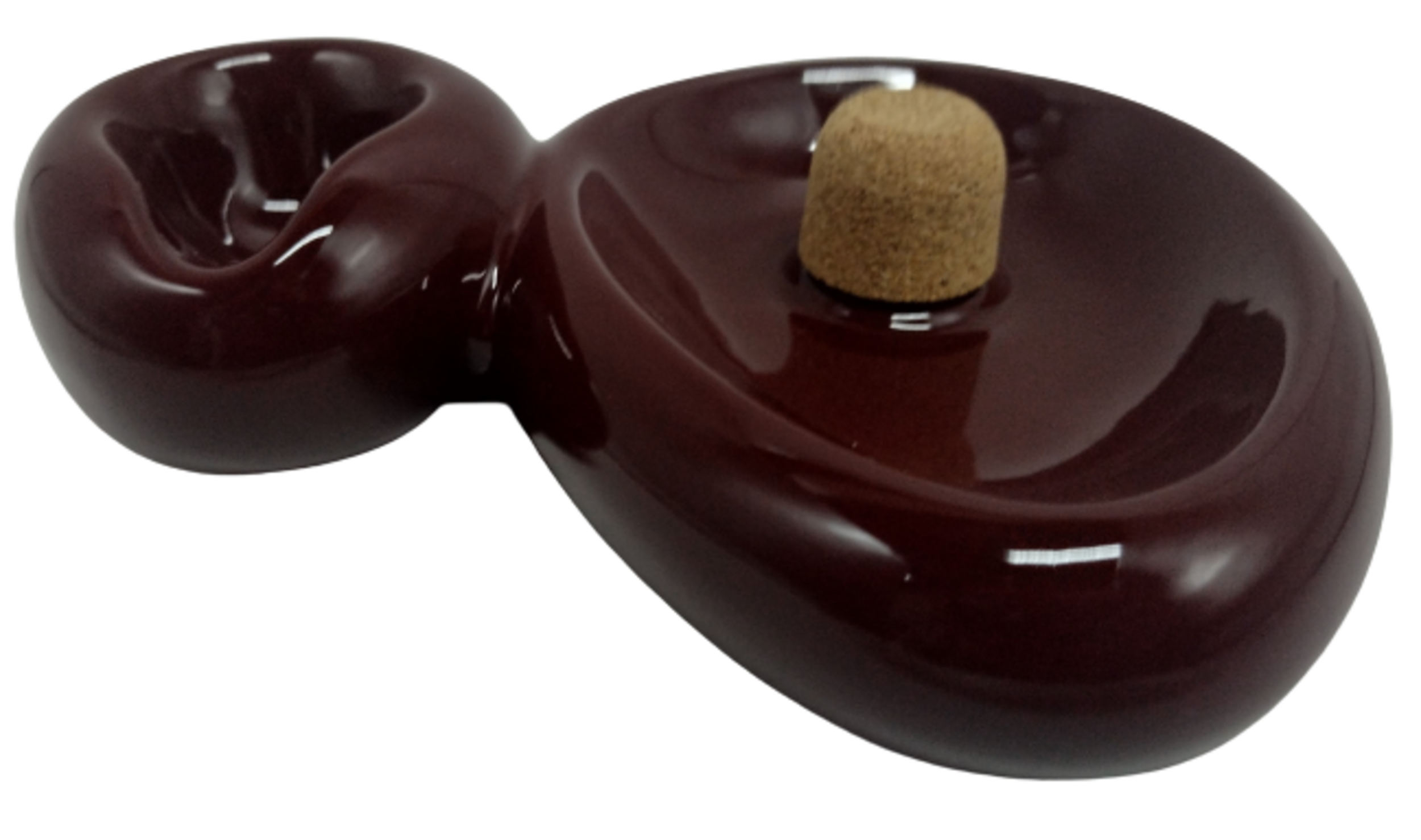 Cinzeiro com Descanso para Cachimbo Savinelli Marrom