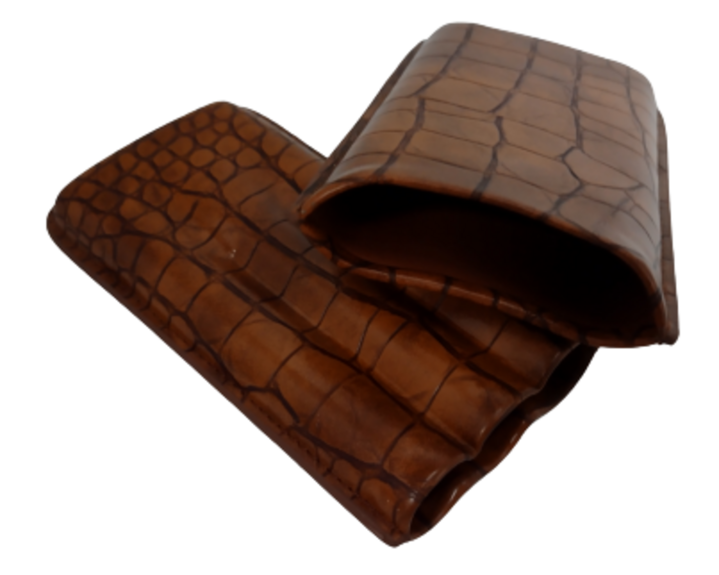 Porta Charutos Hit Cognac para 3 Charutos