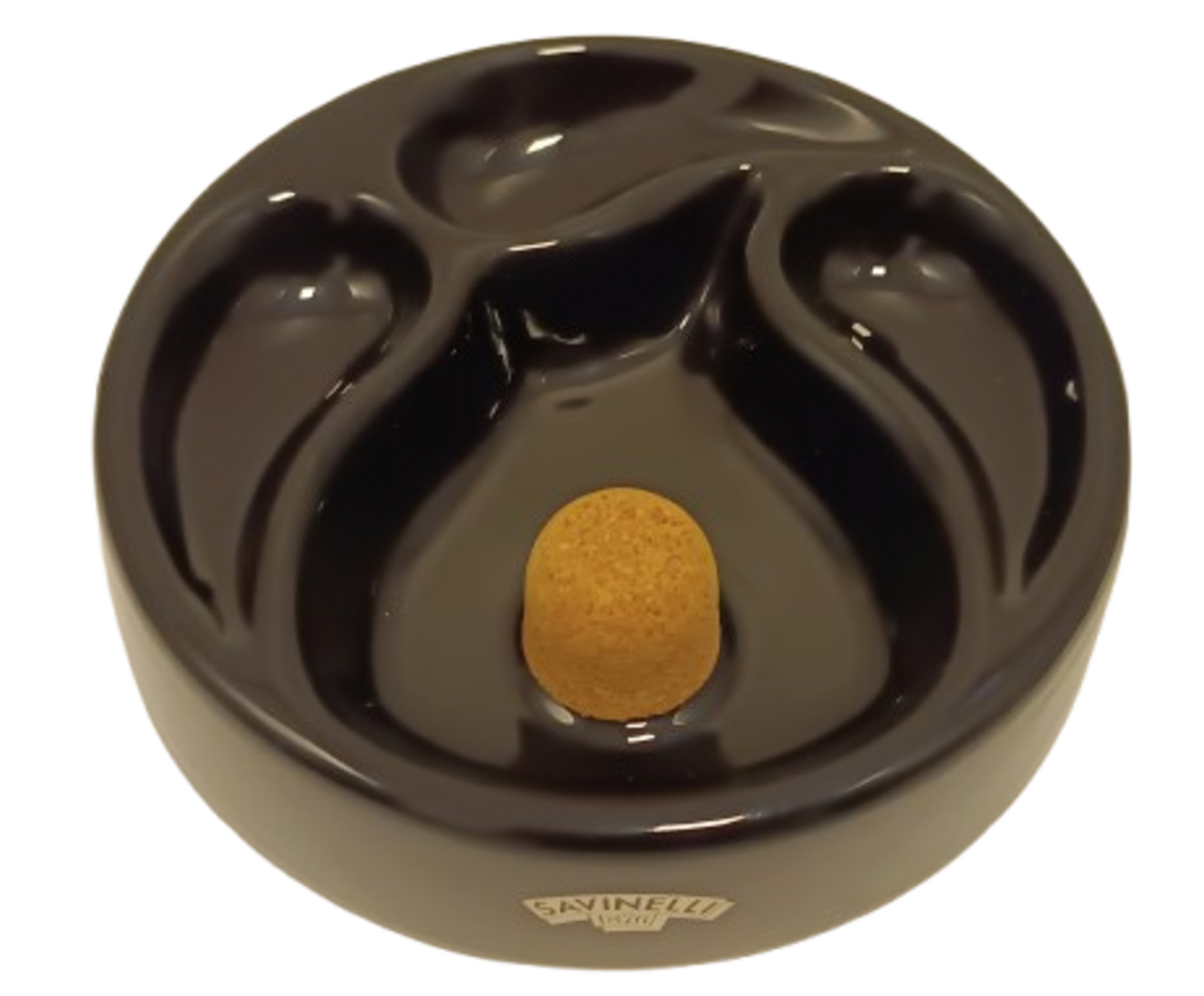 Cinzeiro para Cachimbo com descanso Savinelli Preto w1008