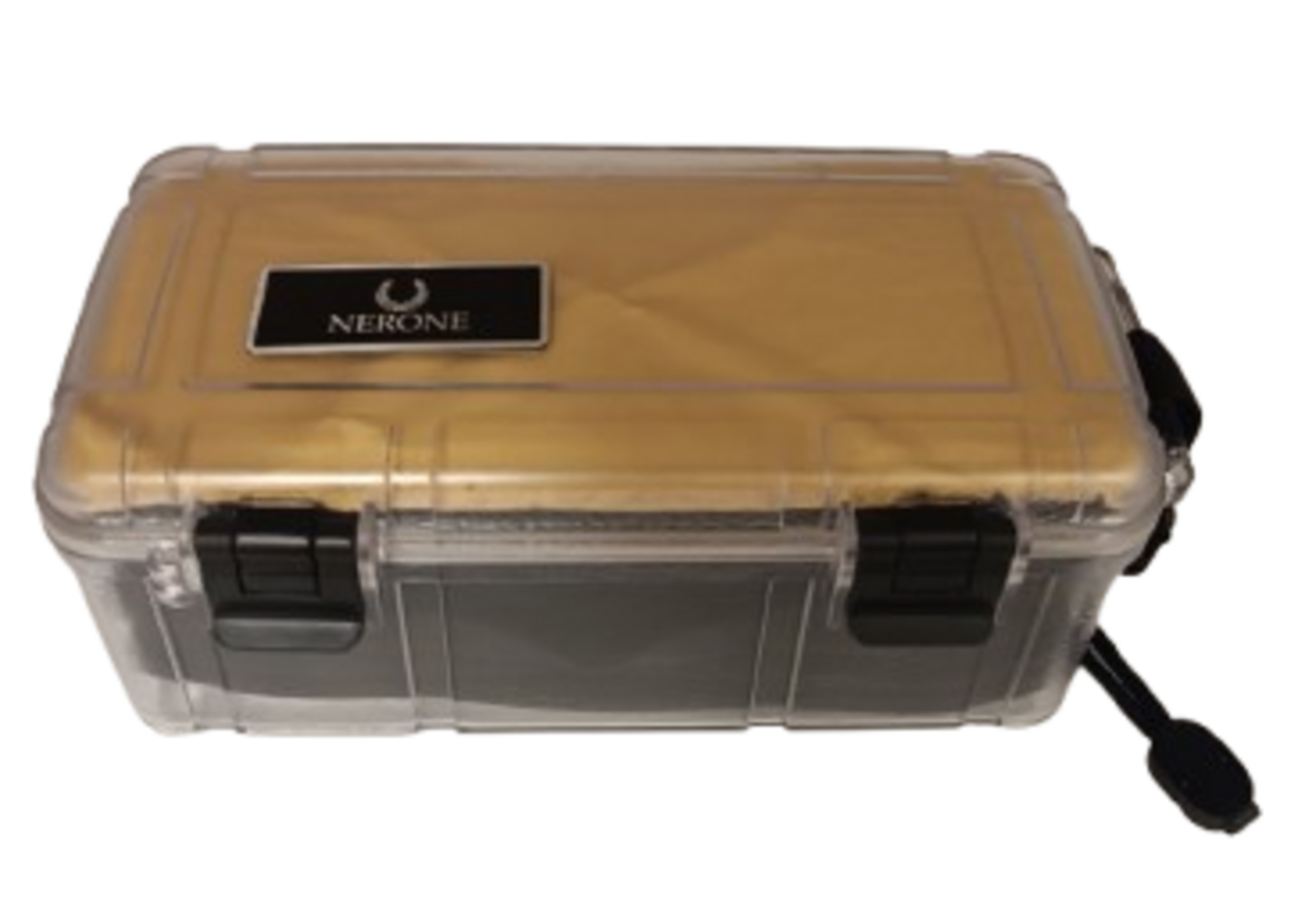 Caixa Umidora Nerone para Viagem para 15 charutos. Transparente