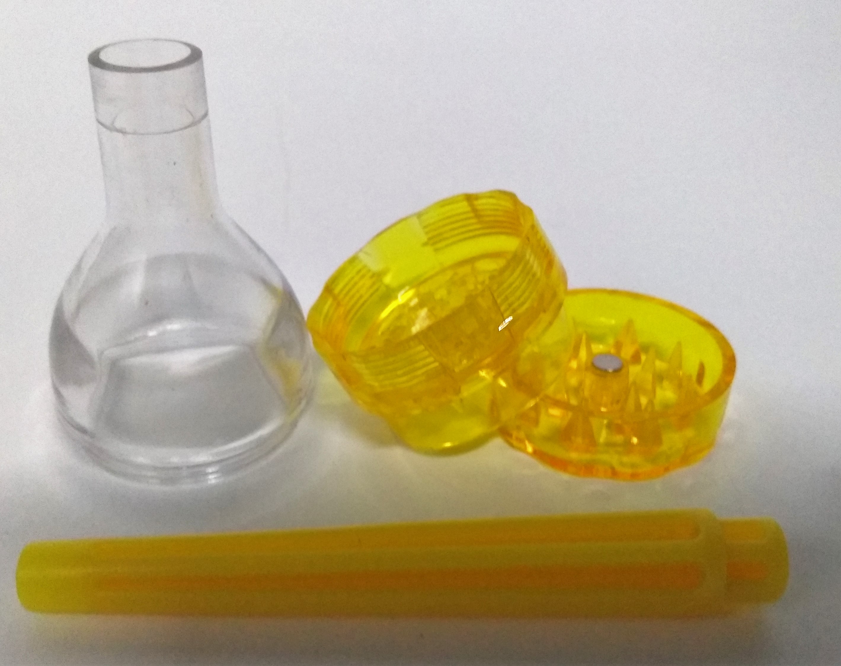 Triturador Acrílico Cone Amarelo