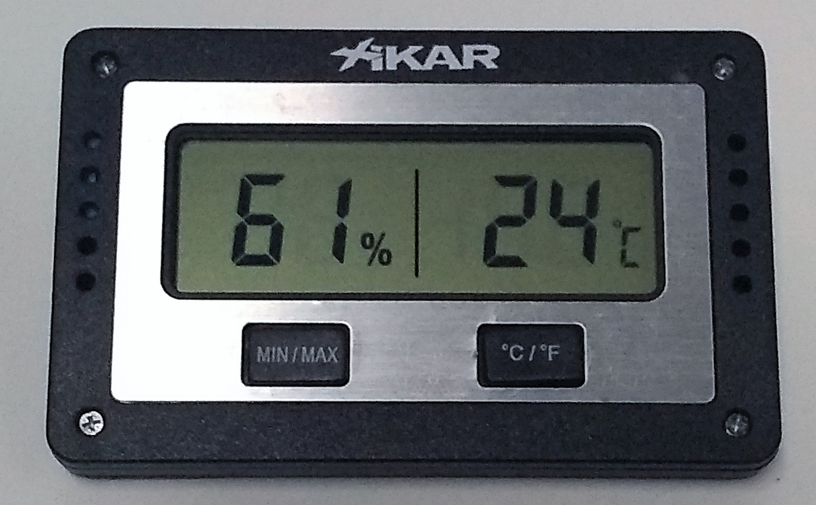 Higrômetro Xikar Retangular