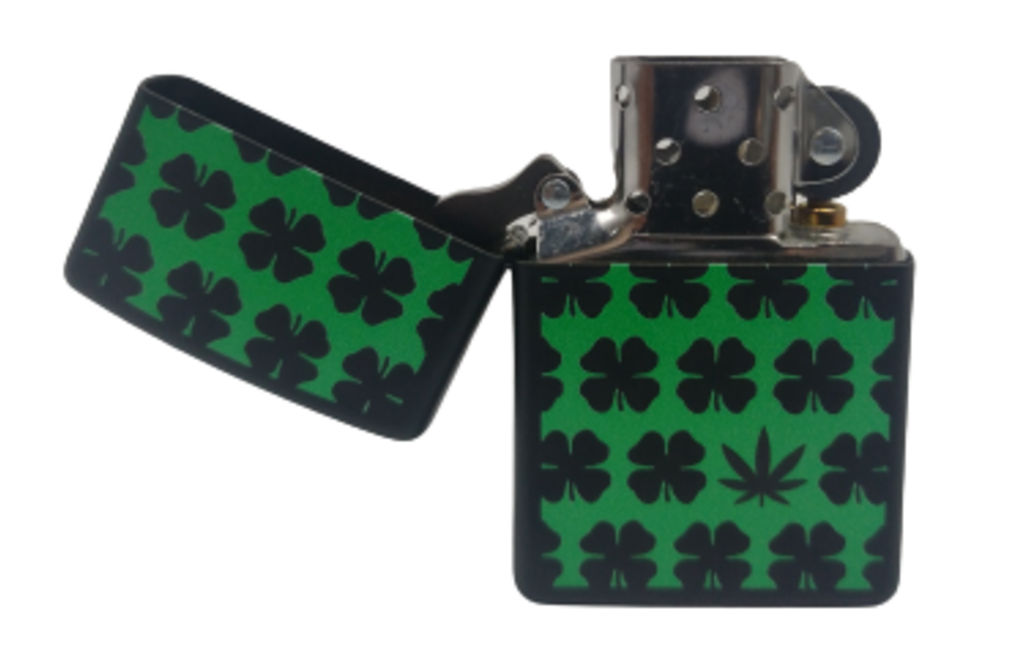 ZIPPO 218 clovers e leaf design