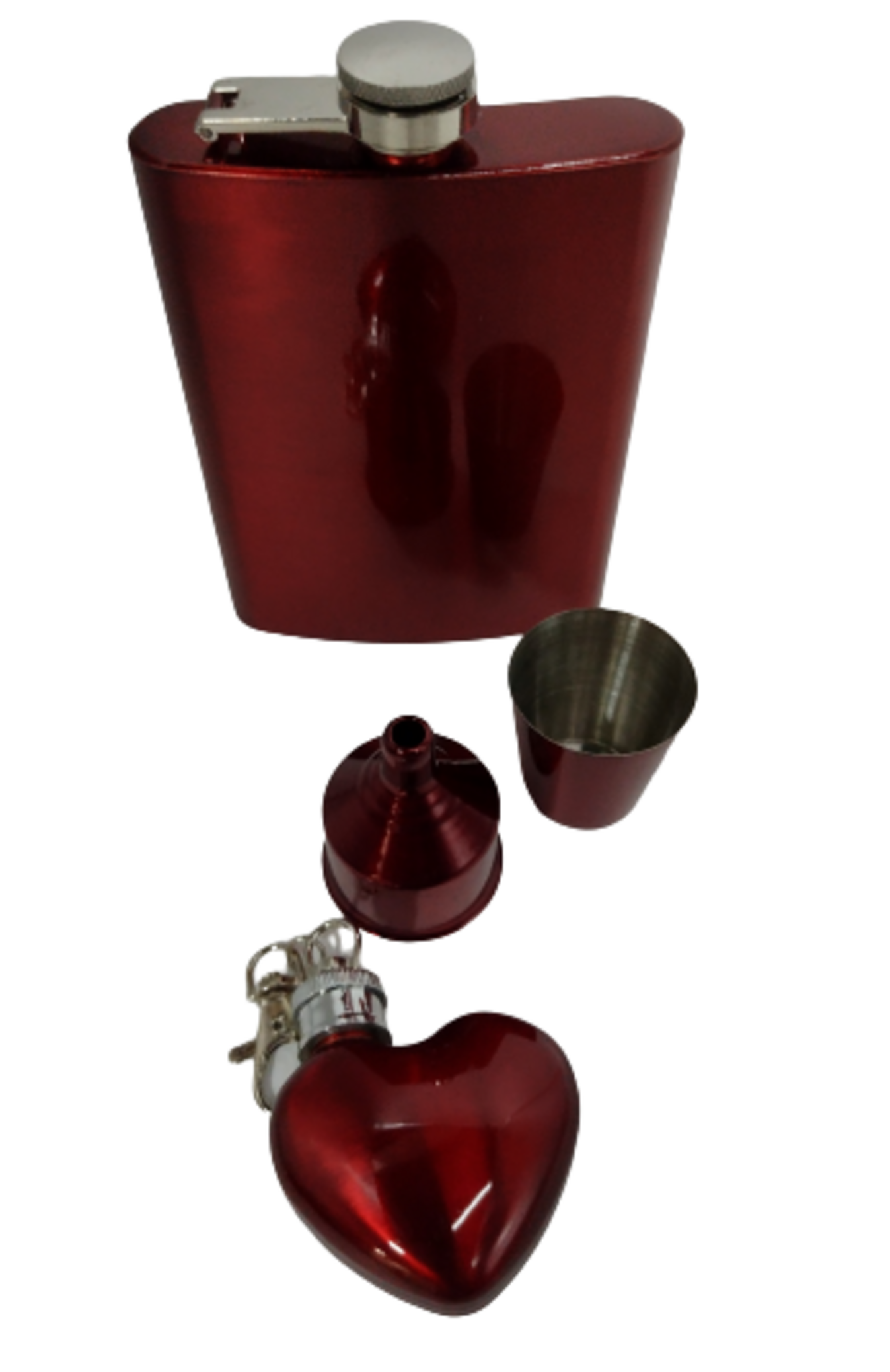 kit frasco de bebida Coraçao