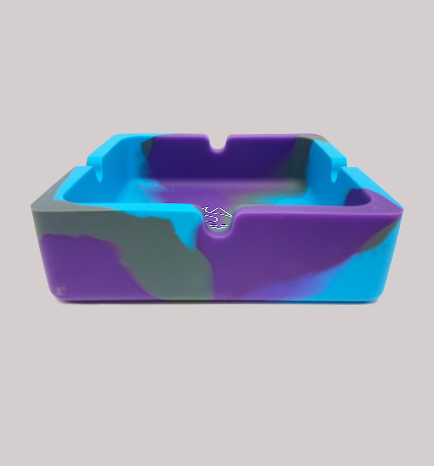 Cinzeiro para Cigarro Quadrado SDF AZUL/ROXO