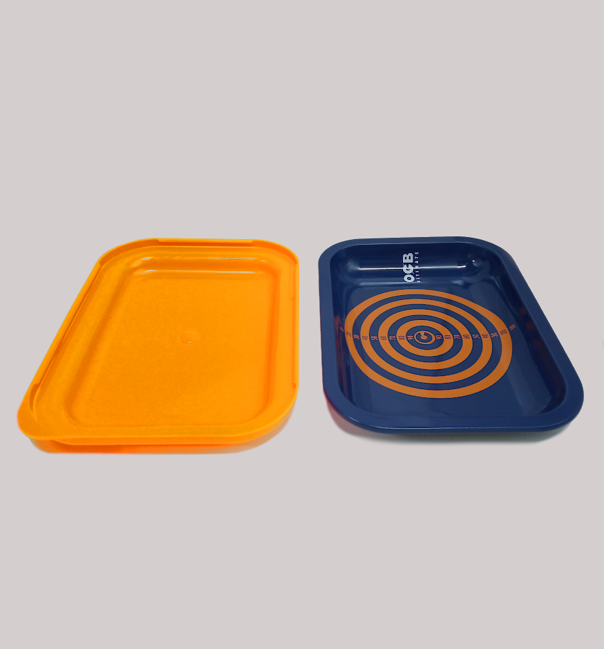 Bandeja Metal OCB com Tampa Laranja