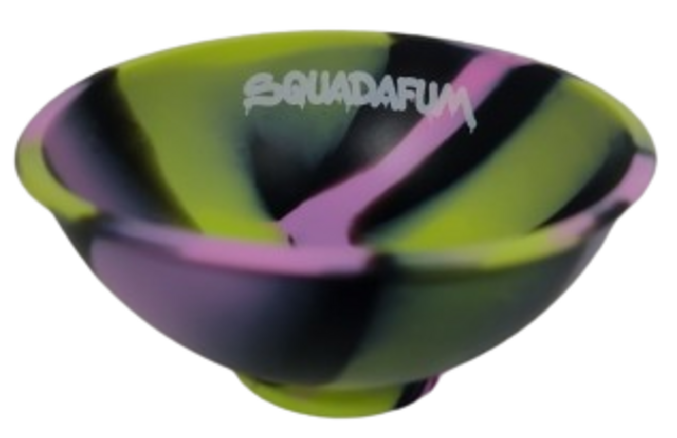 Cuia de Silicone sdf Rosa com Amarelo