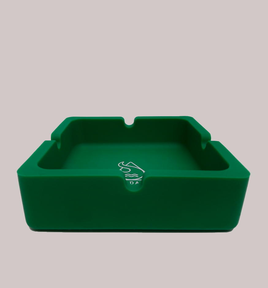 Cinzeiro para cigarro Quadrado SDF Verde