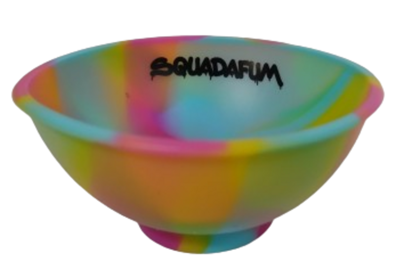 Cuia de Silicone sdf Azul com Rosa