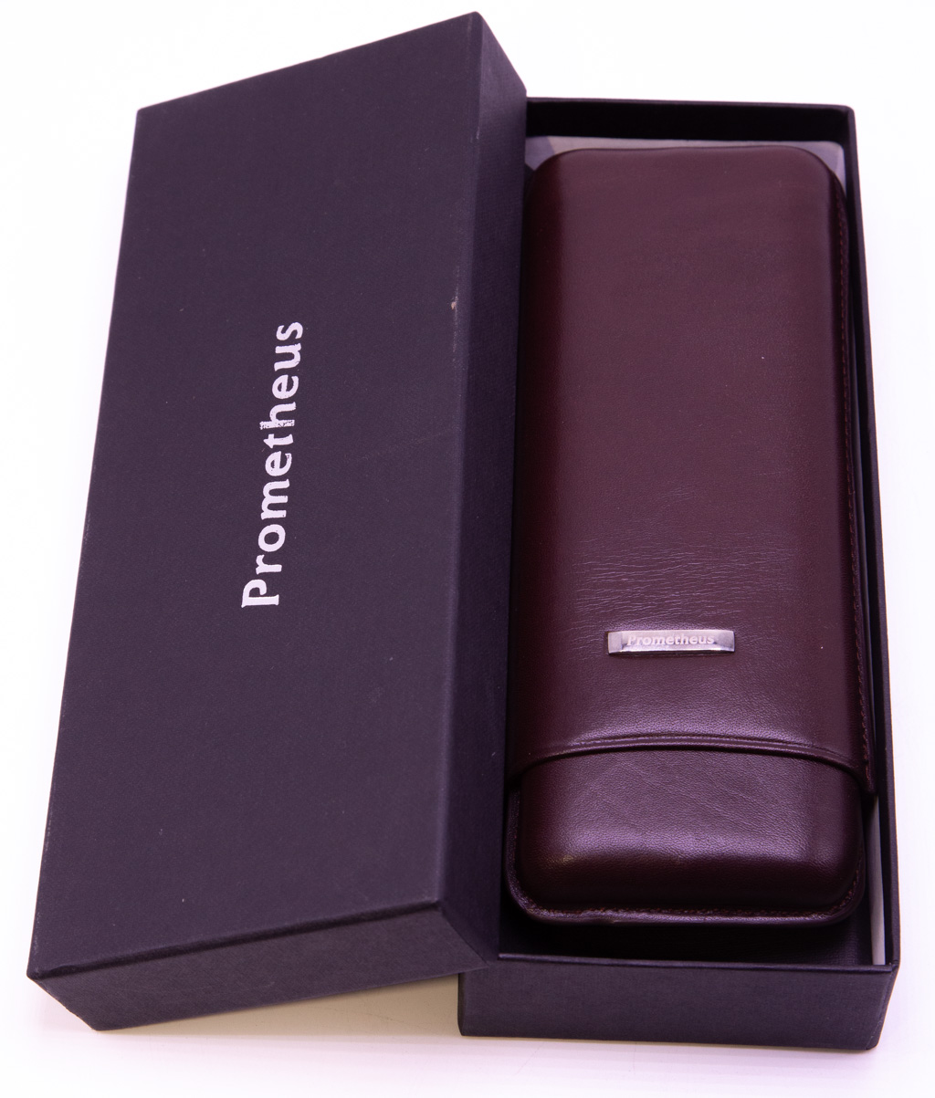 Porta Charutos Prometheus para 3 Charutos Marrom