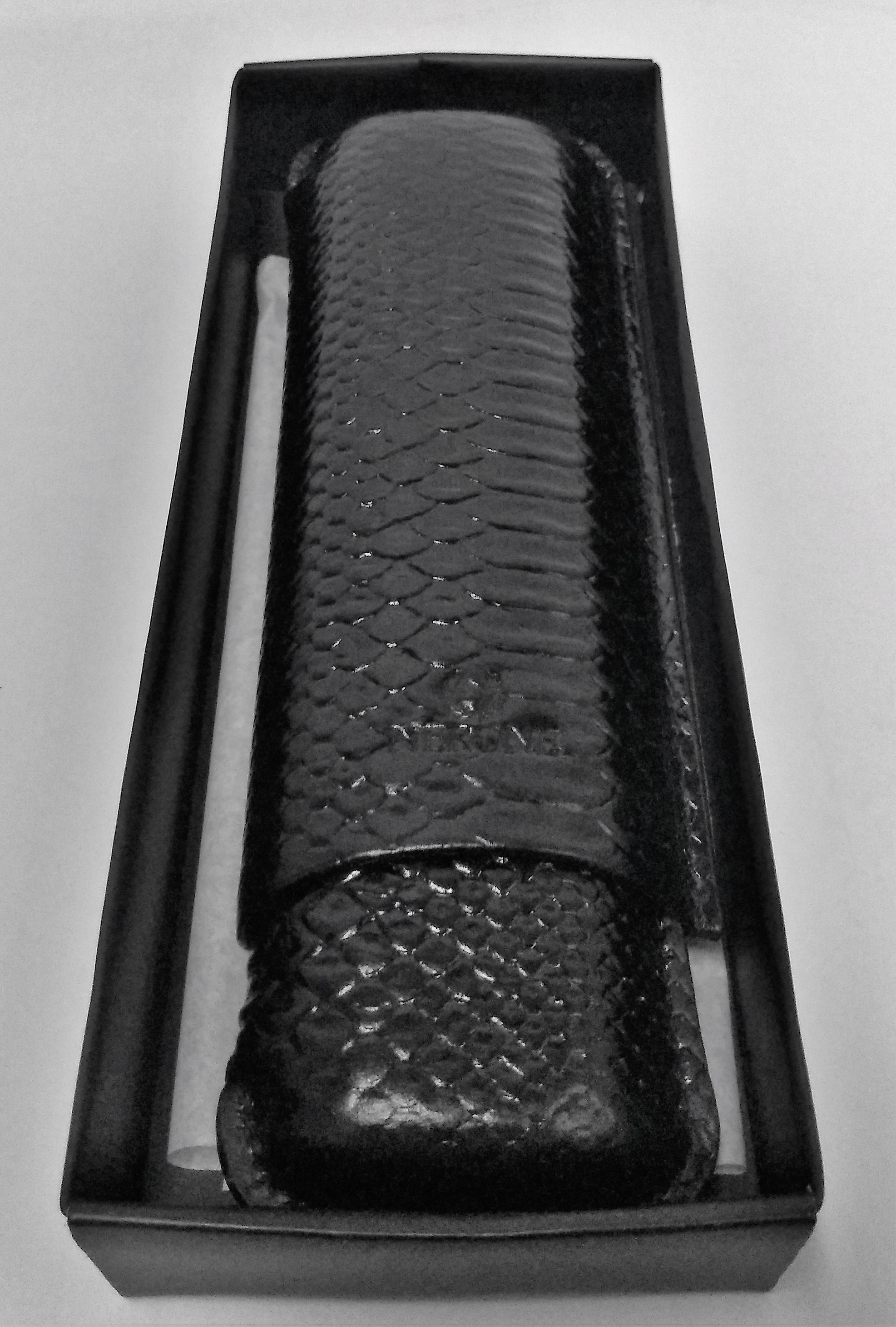 Porta Charutos Nerone Grande pra 2 Charutos  Preta