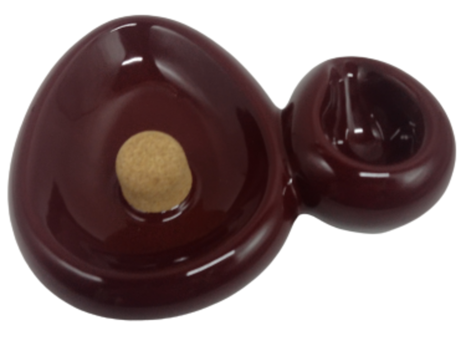 Cinzeiro com Descanso para Cachimbo Savinelli Marrom