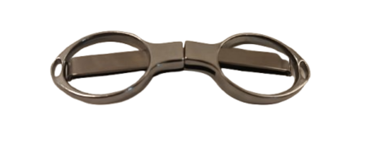 Tesoura Dobravel para Cortar Tabaco Prata