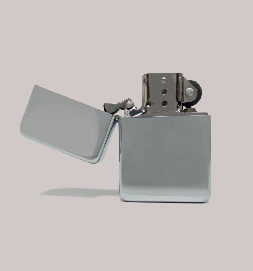 Tipo Zippo Cromado Liso