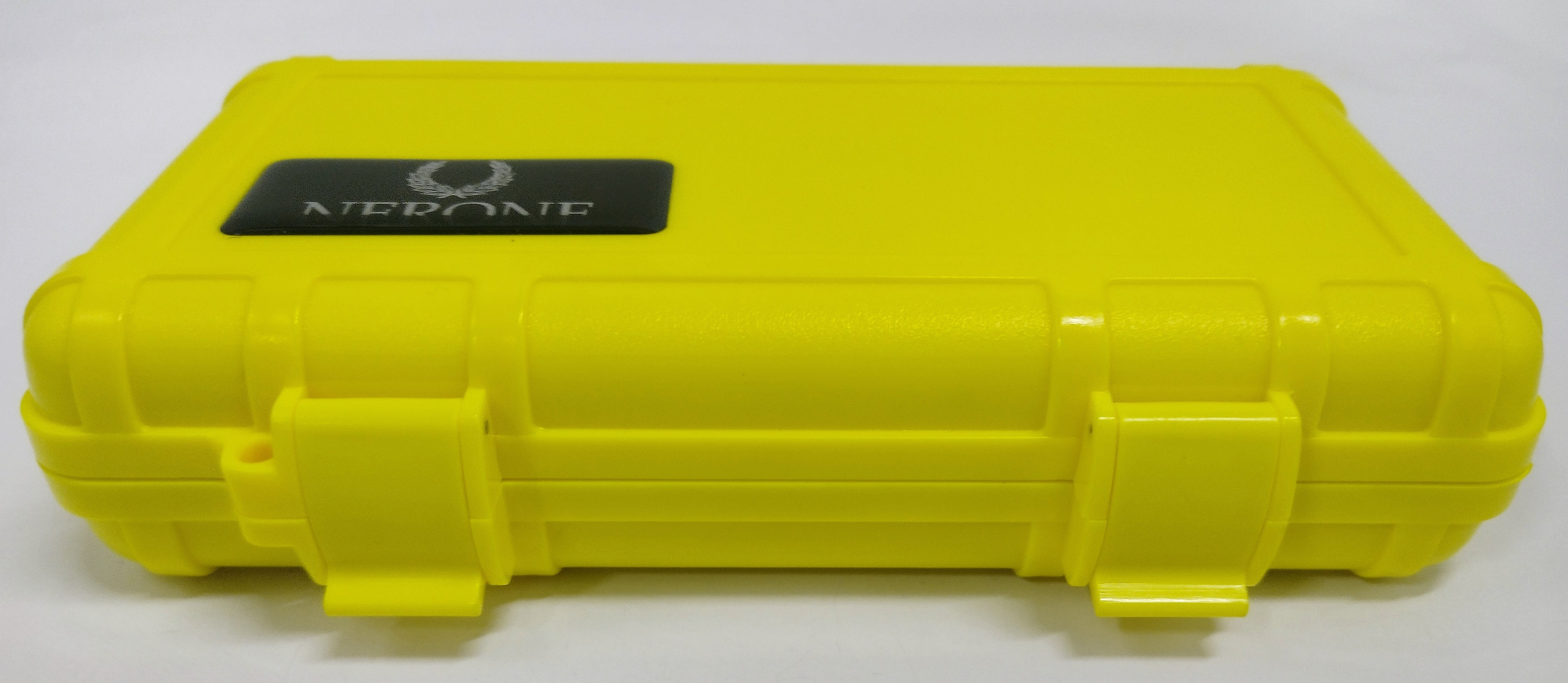 Caixa Umidora Nerone para Viagem para 5 charutos. Amarela