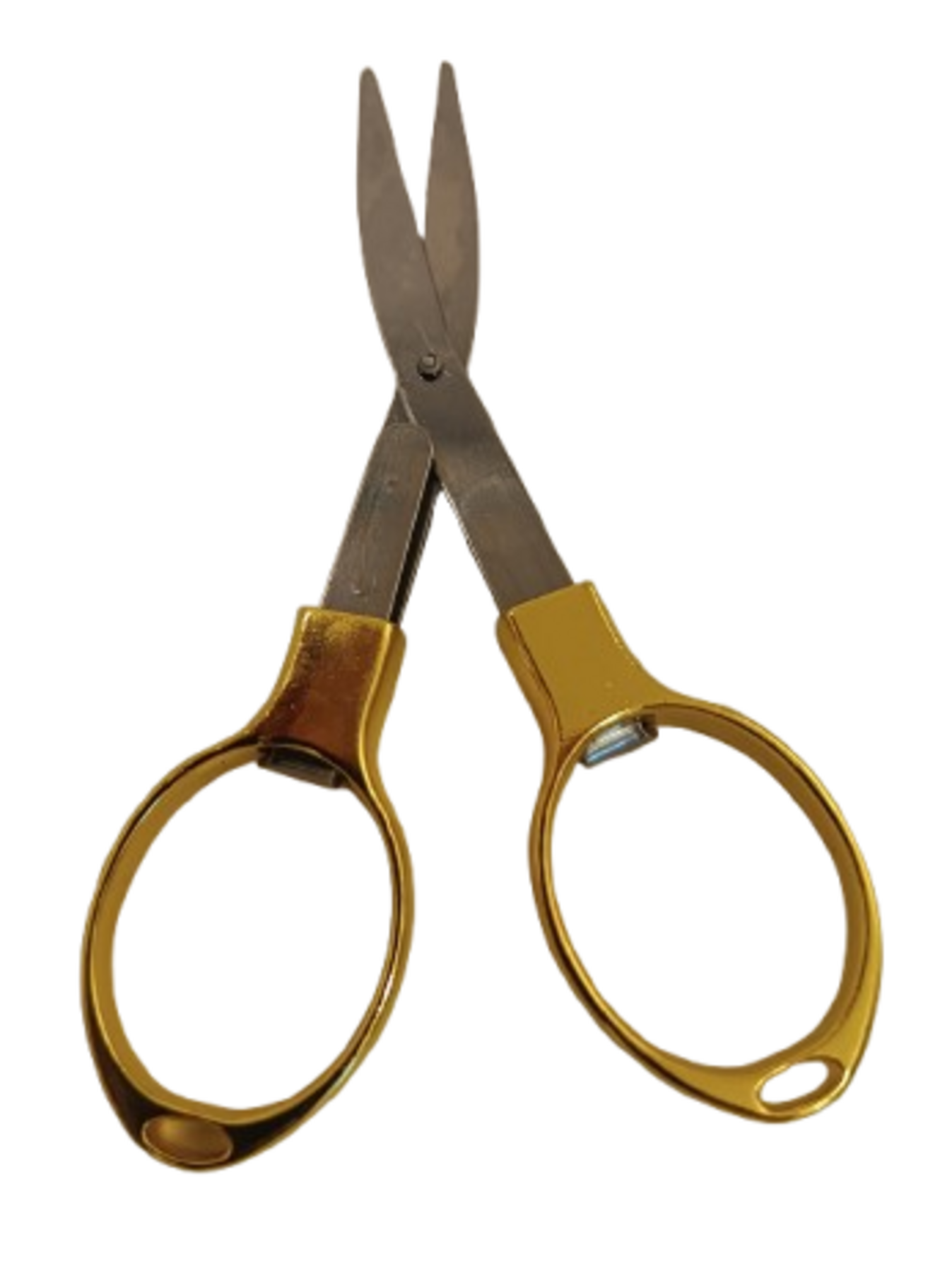 Tesoura Dobravel para Cortar Tabaco Dourado