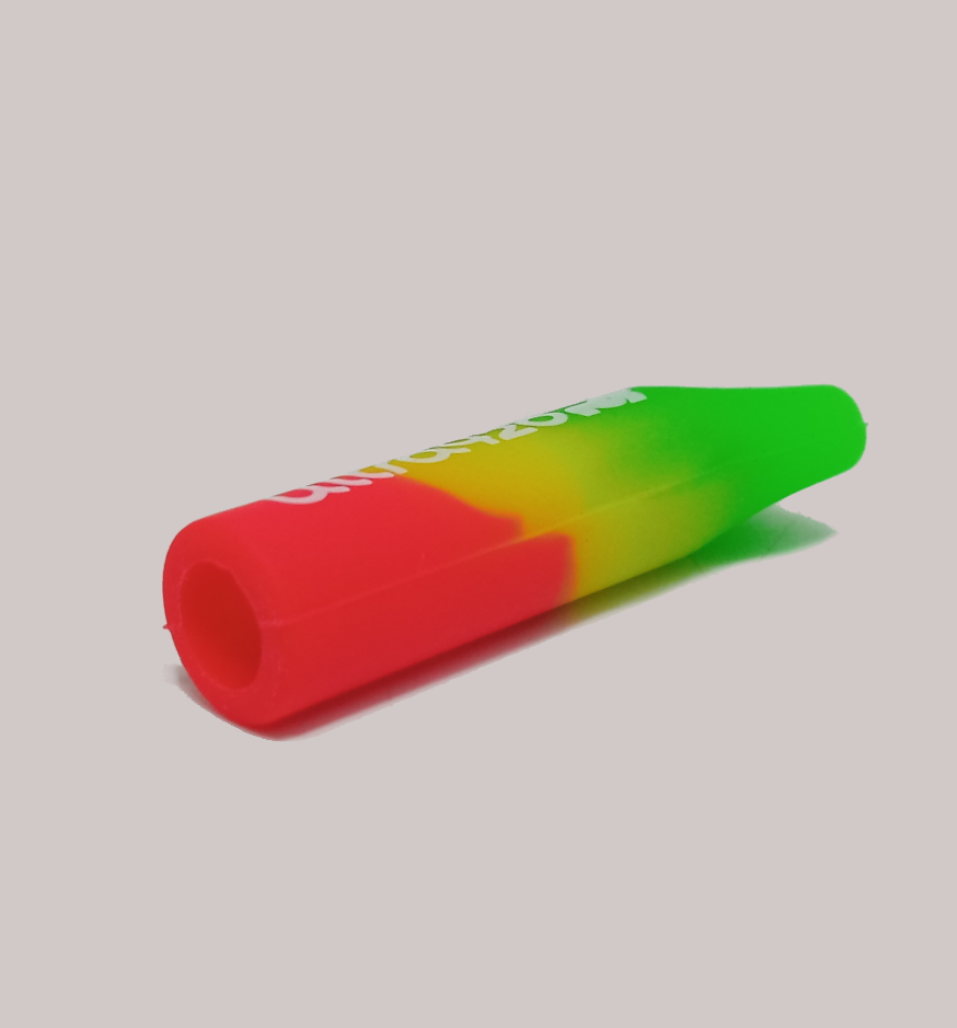 Piteira Ponta Firme Silicone Verde e Vermelho