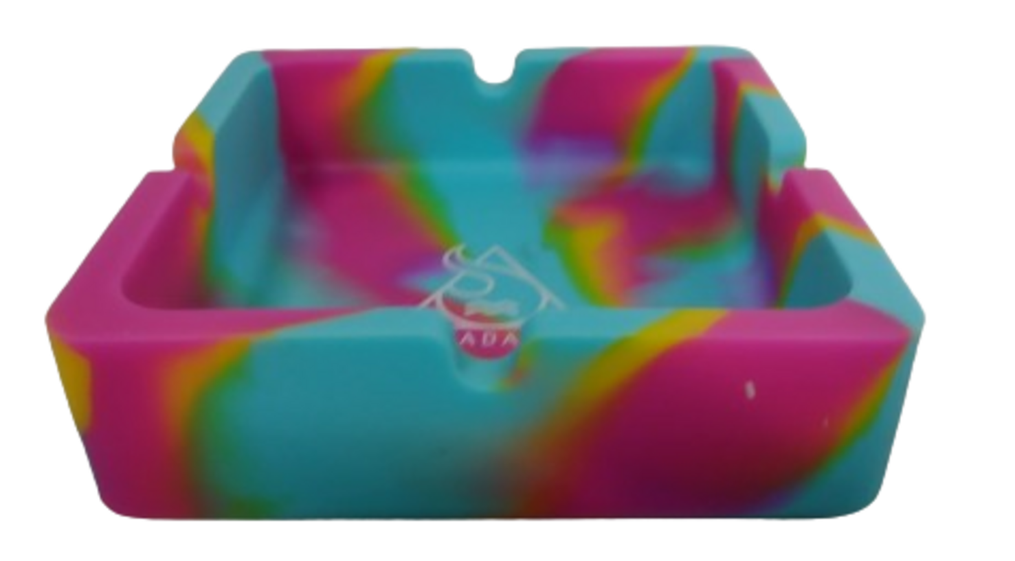 Cinzeiro para cigarro Quadrado Sdf Azul com Rosa